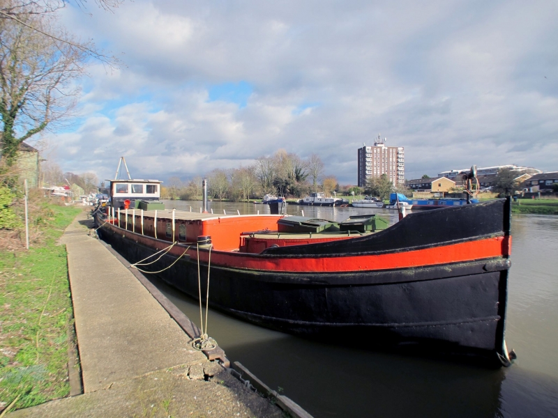 1909 Dutch Barge 22m Luxemotor with London mooring for sale in Platt's Eyot, Hampton (ID-2184)